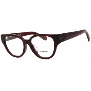 NWT Burberry 0BE2421F Checkered Red Round 53mm Eyeglasses